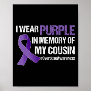 Poster Sensibilização Por Sobredosagem Eu Visto Roxo Para