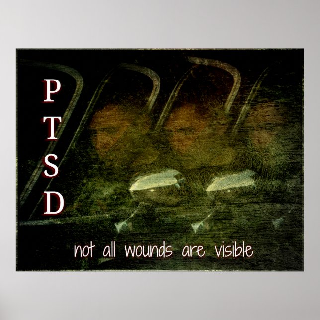 Poster Sensibilização PTSD - Nem todas as feridas são pos (Frente)