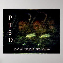 Poster Sensibilização PTSD - Nem todas as feridas são pos