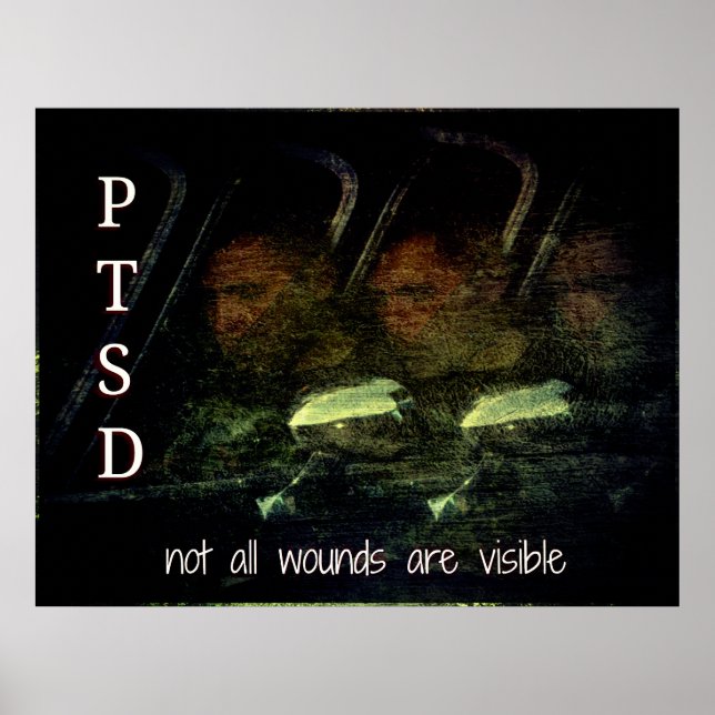 Poster Sensibilização PTSD - Nem todas as feridas são pos (Frente)