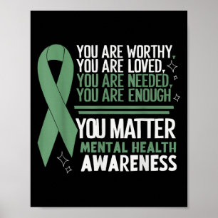 Poster Sensibilização Suicida Depressão Ansiedade Saúde M