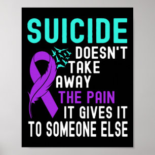 Poster Sensibilização suicida Prevenção ao suicídio na sa