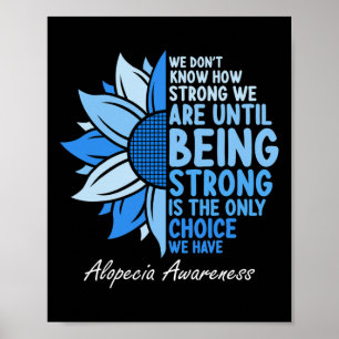 Poster Sensibilização Sunflower Eu Visto Fita Azul Su
