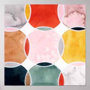 Poster Sensical - Padrão do círculo