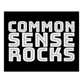 Pôster Senso Comum - Humor Lógico