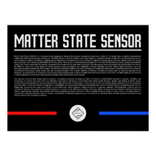 Pôster Sensor de Estado da Matéria Cartaz Brilhante