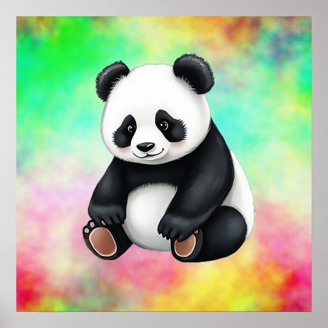 Poster Sentado Baby Panda (Frente)