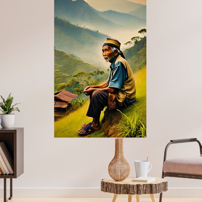 Poster Sentado em Serenidade (Sala de Estar 3)
