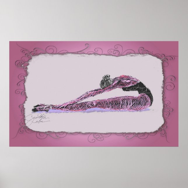 Poster Sentado Esticando Sobre Pernas (Frente)