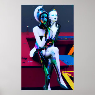 Poster Sentado no Futuro Ken Gage Sci-Fi