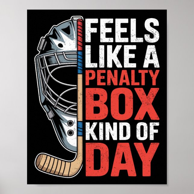 Poster Sente como um dia de caixa de penalidade goleiro d (Frente)