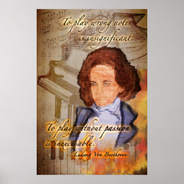 Pôster Sentimento De Beethoven (Uma Pintura Digital Origi