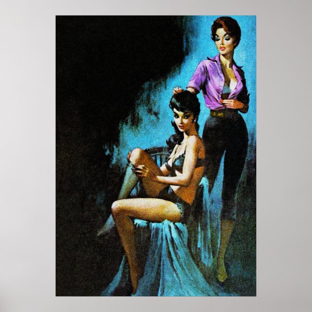 Poster Sentimento estranho Vintage Pulp Magazine Cobrir A (Frente)