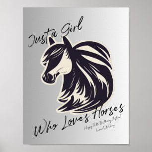 Poster Sentimento Personalizado Apenas Uma Rapariga Que A