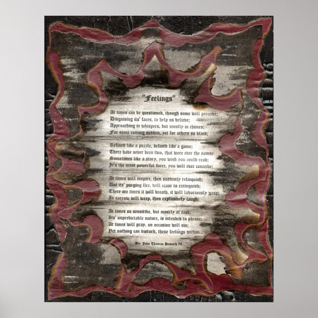 Pôster Sentimentos (Frente)