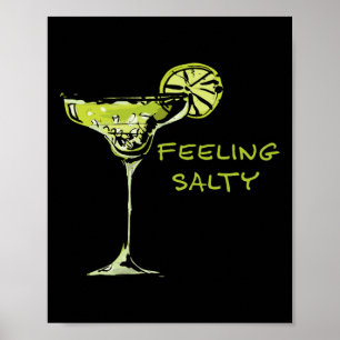 Poster Sentindo Salgado Cinco De Mayo Margarita Engraçado