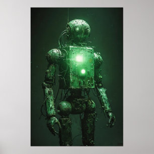 Poster Sentinel fraco: um robô quebrado
