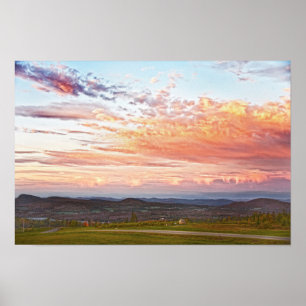 Poster Sentinel Rock Sunset, Vermont