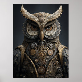 Poster Sentinela de Latão Steampunk