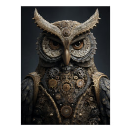 Pôster Sentinela de Latão Steampunk
