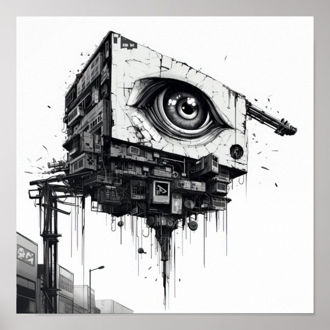 Poster Sentinela do Futuro Câmera de Vigilância P (Frente)