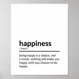 Poster Sentir boas citações sobre felicidade