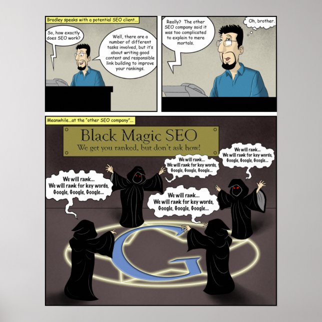 Pôster SEO de Magia Negra (Frente)