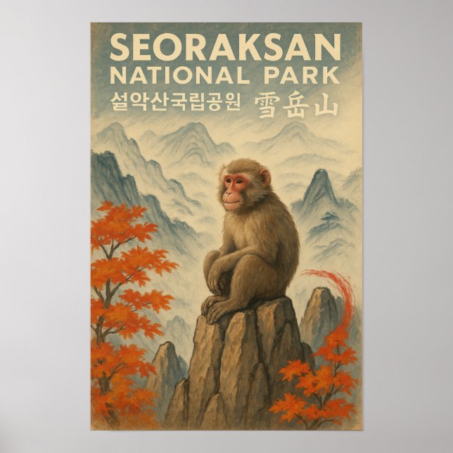 Poster Seoraksan NP Coreia (Frente)