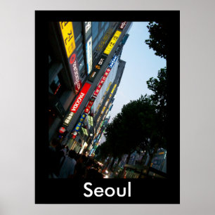 Poster Seoul no crepúsculo