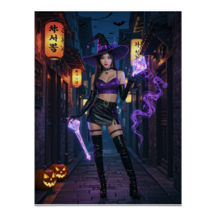 Pôster Seoul Witch Vibes - Halloween 2025"