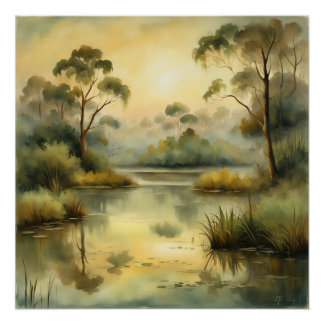 Pôster sephia landscape