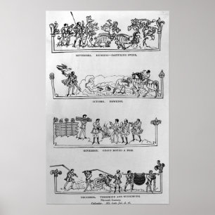 Poster September, October, November and December