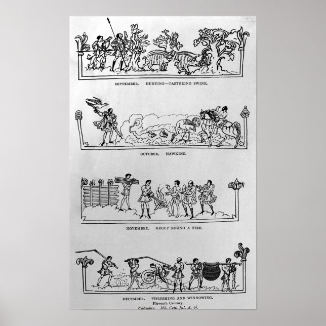 Poster September, October, November and December (Frente)