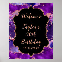 Sequências Rosa Púrpura Escuras Agitam Aniversário