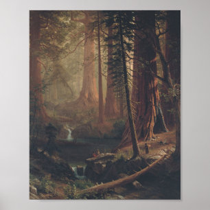 Pôster Sequoias gigantes por Albert Bierstadt