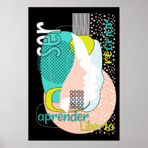 Poster SER - 11 Aprender Liberta (black)