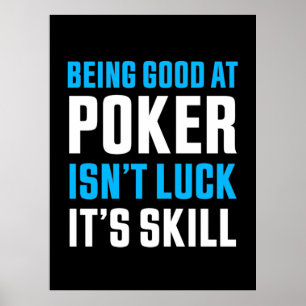 Poster Ser Bom No Poker
