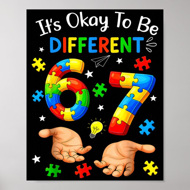 Poster Ser Diferente 67 Sinais com as Mãos Conscientizaçã (Frente)