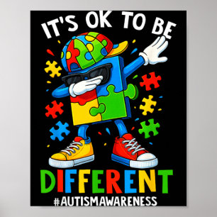 Poster Ser Diferente Quebra-Cabeça de Dabbing Conscientiz