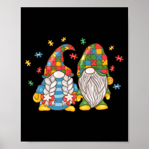 Poster Ser Gnomos do Autismo Mês de Conscientização do Au