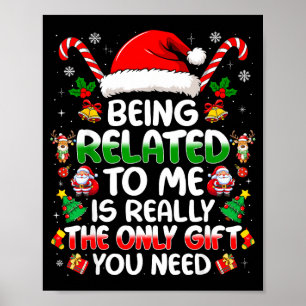 Poster Ser Parente Meu Camisola Natal Família Natal Diver