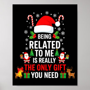Poster Ser Parente Meu Natal Divertido Família Xmas Camis