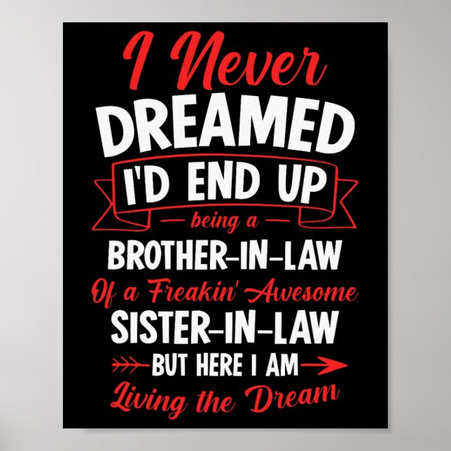 Poster Ser Um Irmão De Uma Irmã Incrível. (Frente)