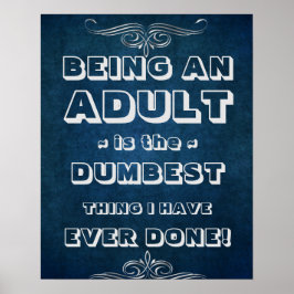 Poster Ser uma Ideia Idiota Adulta