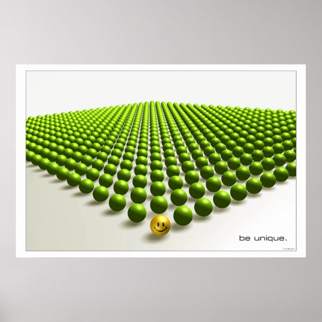 Pôster Ser único (verde) (Frente)