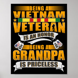 Poster Ser Veterano Do Vietnã É Uma Honra Vovô