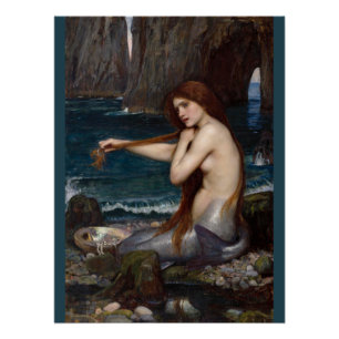 Pôster Sereia CC0795 de John William Waterhouse