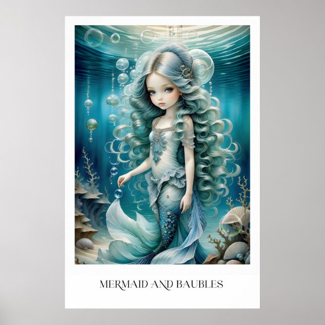Poster Sereia e Baubles (Frente)