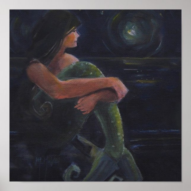 Poster Sereia e Lua (Frente)