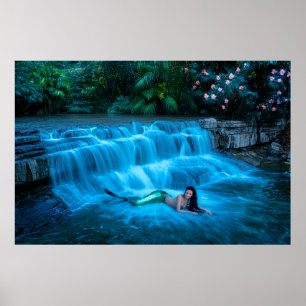 Poster Sereia em Cascata